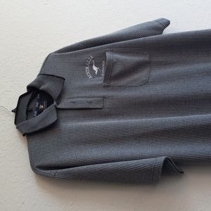 Mr. Kangaroo Gray and Black Polo 2XL